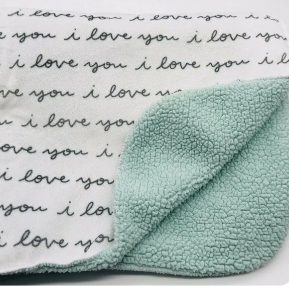 cloud island Other Like New Plush Velboa Baby Blanket I Love You